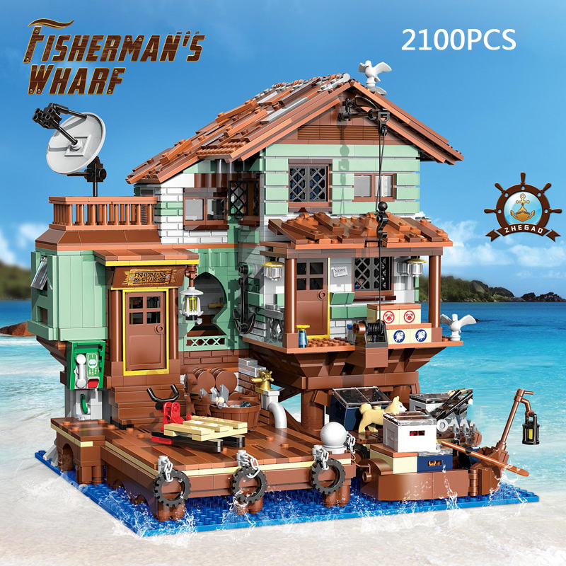 Lego Set City - ชุดตัวต่อไอเดียซิตี้ สตรีทสเคป มินิบล็อก บ้านริมน้ำ ท่าเรือ ร้านอาหาร