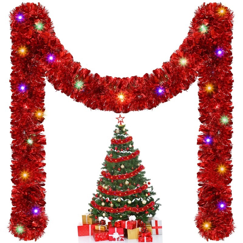 Tinsel Garland Decoration - พวงมาลัยประดับคริสต์มาส 1 ชิ้น ยาว 5 เมตร