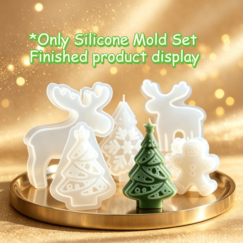 ชุดแม่พิมพ์เทียนซิลิโคน 6 ชิ้น - Holiday Candle Set บทวิจารณ์และราคา