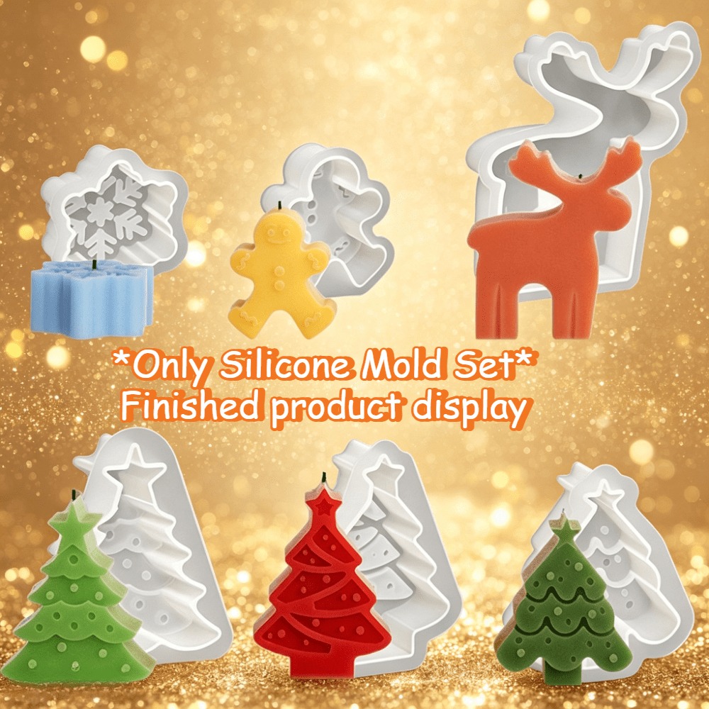 ชุดแม่พิมพ์เทียนซิลิโคน 6 ชิ้น - Holiday Candle Set บทวิจารณ์และราคา
