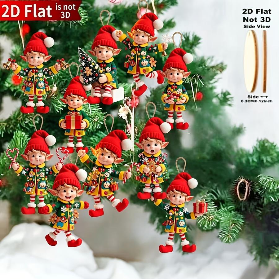 1/5/10/20/50/100 ชิ้น แบบแบน 2 - Christmas Tree Artificial บทวิจารณ์และราคา