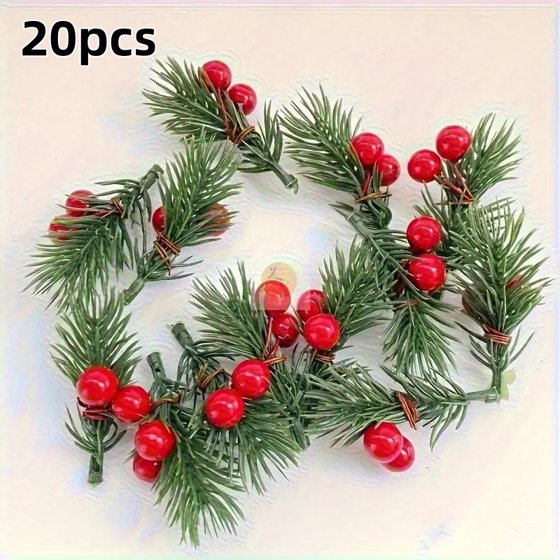 กิ่งสนคริสต์มาสเทียม 20 ชิ้น พ - Christmas Tree Artificial บทวิจารณ์และราคา