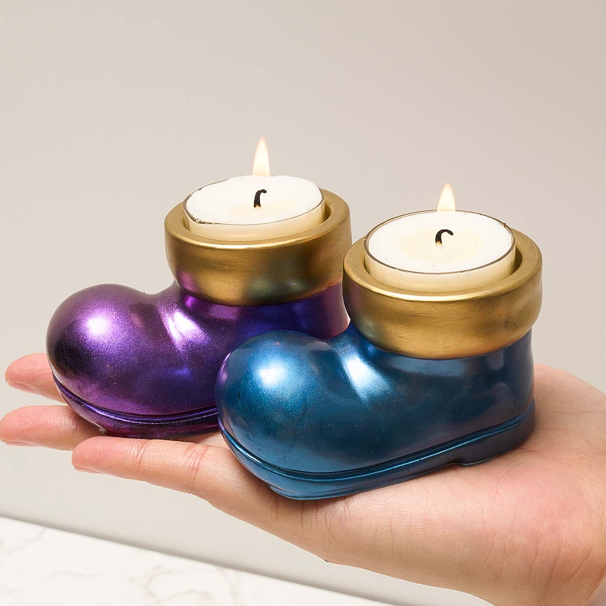 คริสต์มาสรองเท้ารองเท้าเชิงเที - Holiday Candle Set บทวิจารณ์และราคา